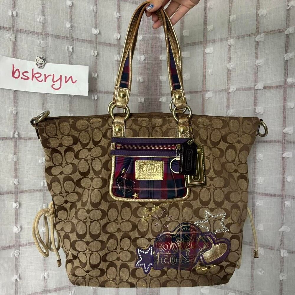 Coach Women's Brown and Tan Bag